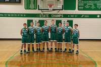 Middle School Boys Basketball Team and Individuals